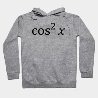 Math Couple Cosine Squared (Black) Hoodie